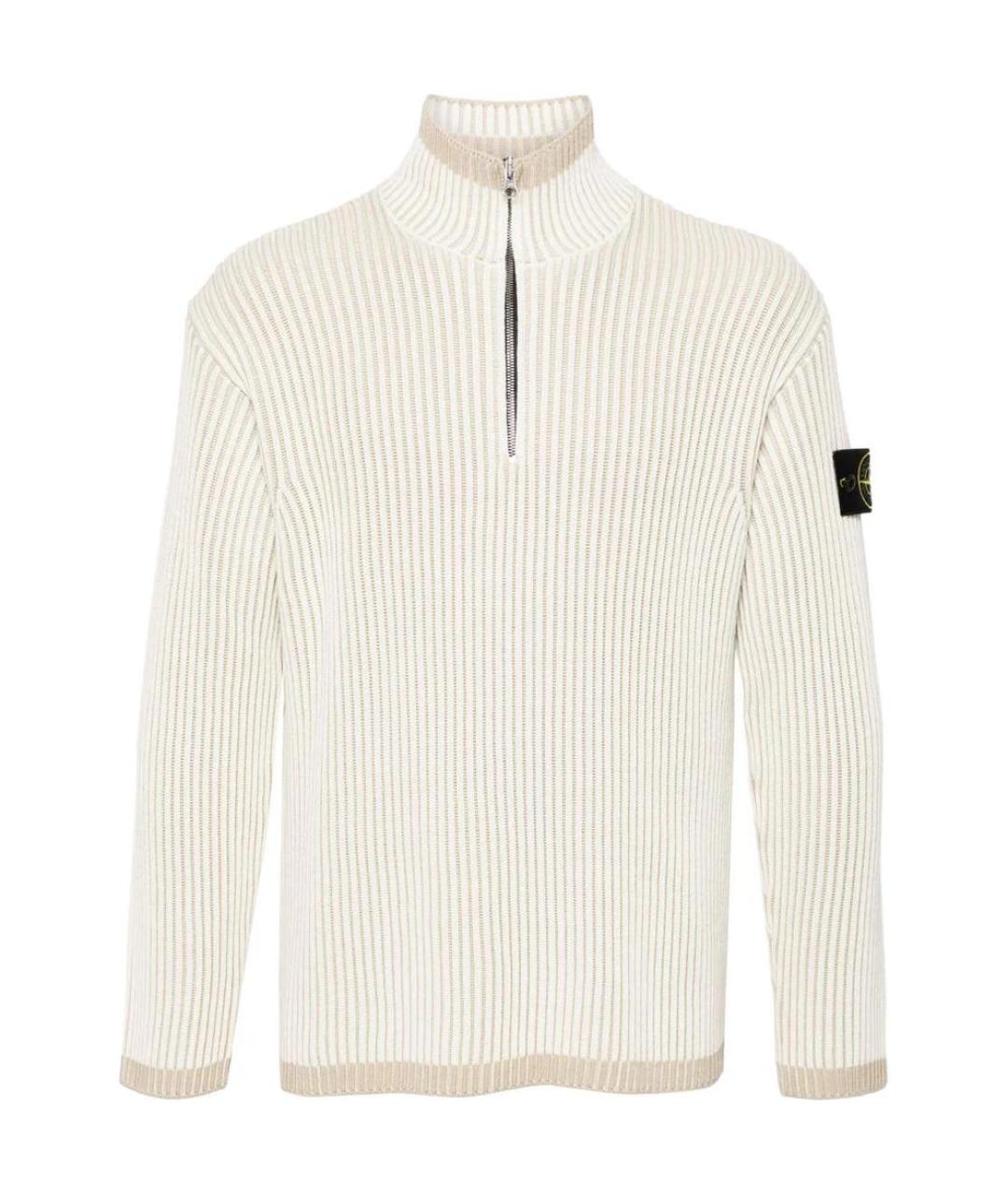 STONE ISLAND Бежевый джемпер / свитер, фото 1