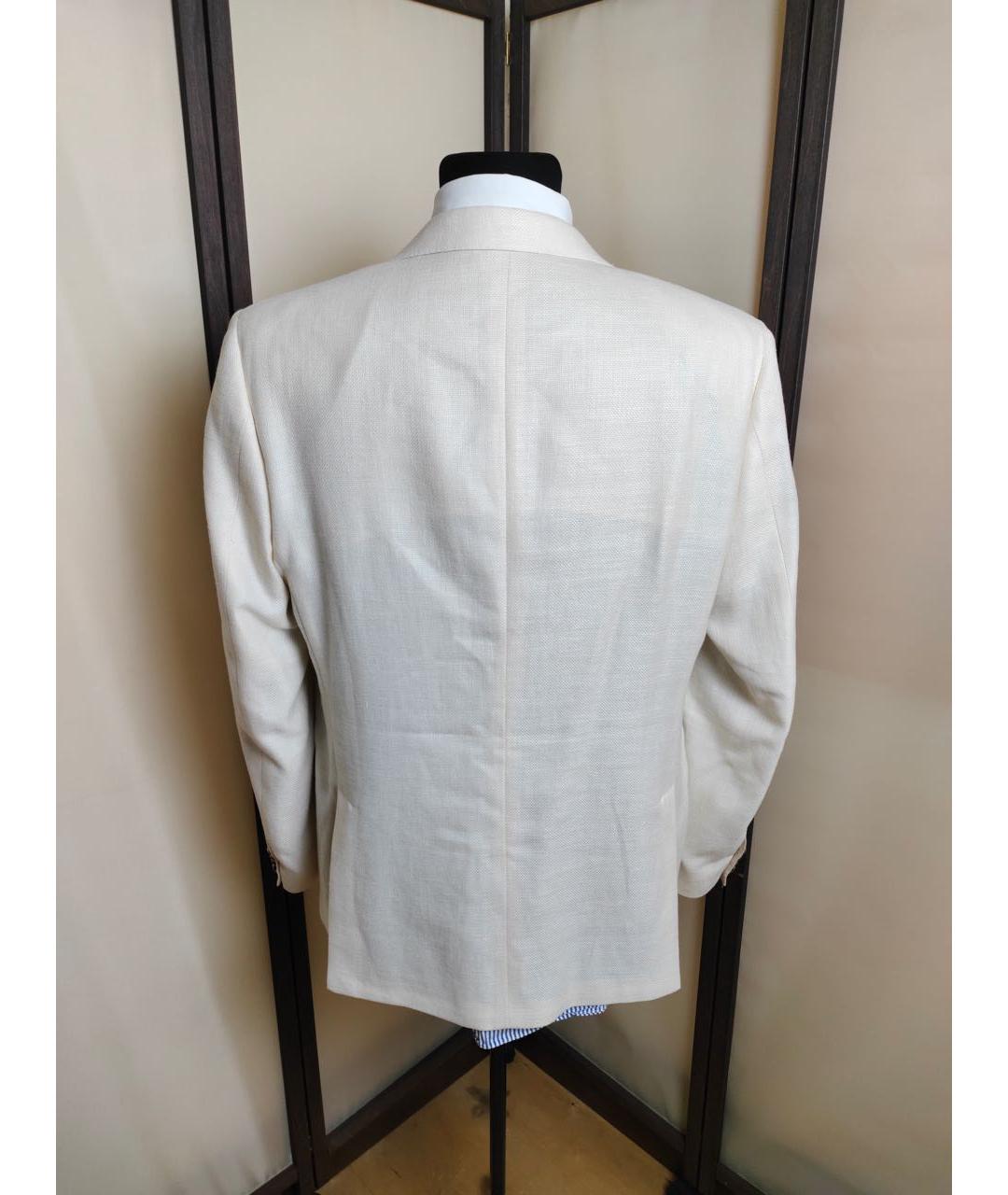 CORNELIANI Бежевый шелковый пиджак, фото 2
