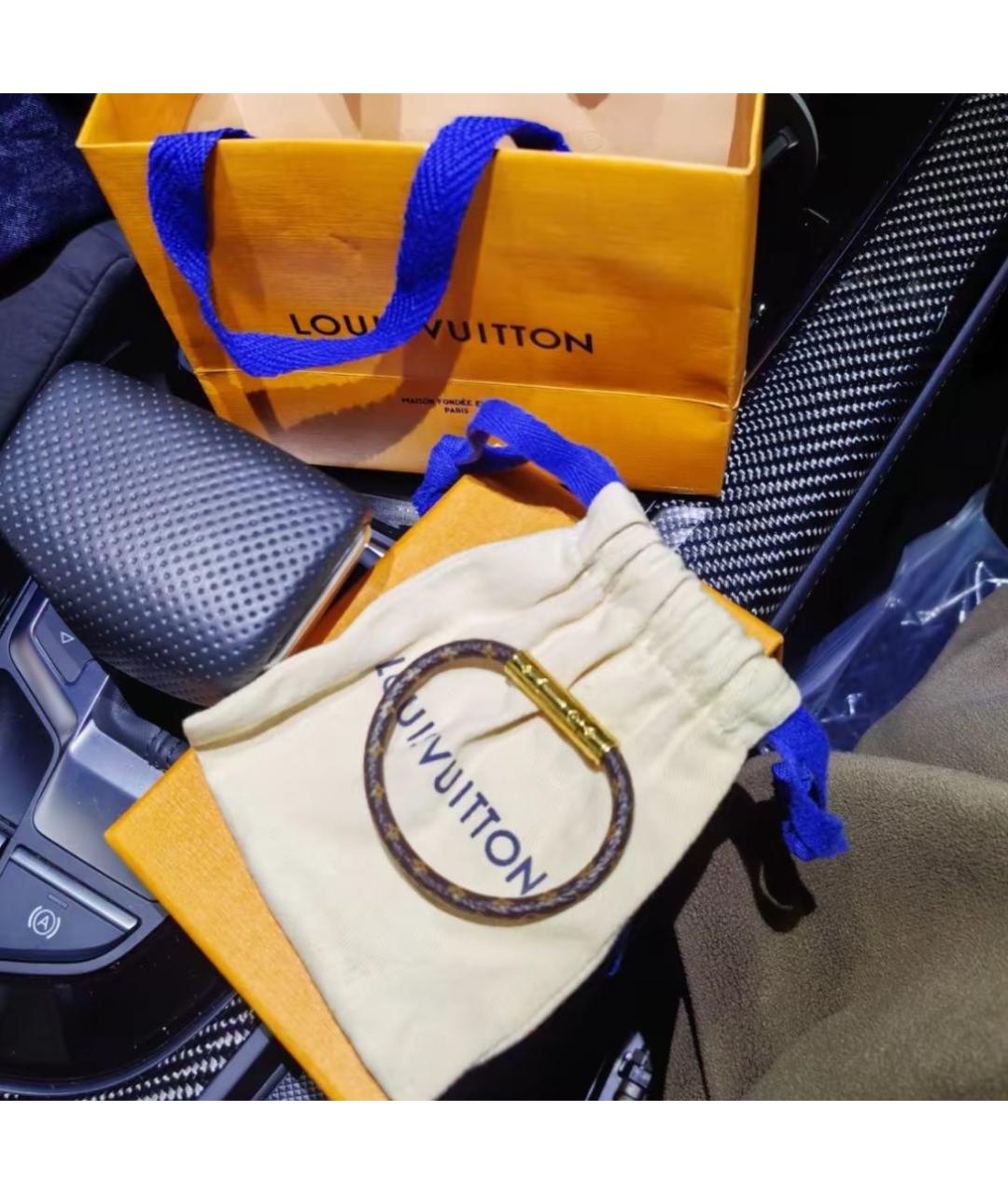 LOUIS VUITTON Коричневый браслет, фото 3