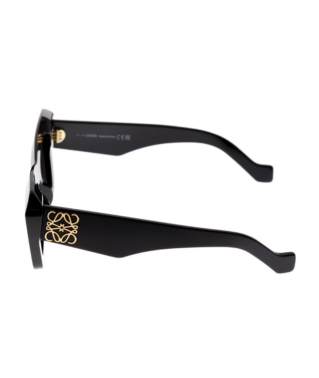 LOEWE Черные пластиковые солнцезащитные очки, фото 3