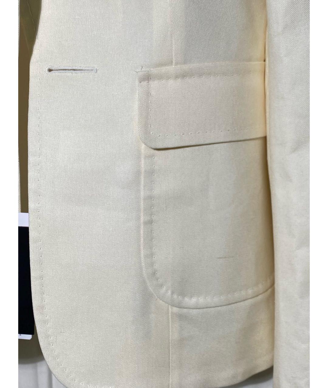 DSQUARED2 Белый хлопковый жакет/пиджак, фото 5