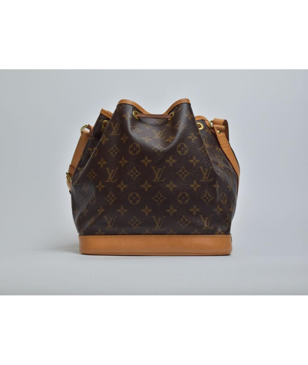 LOUIS VUITTON Коричневая кожаная сумка через плечо, фото 3