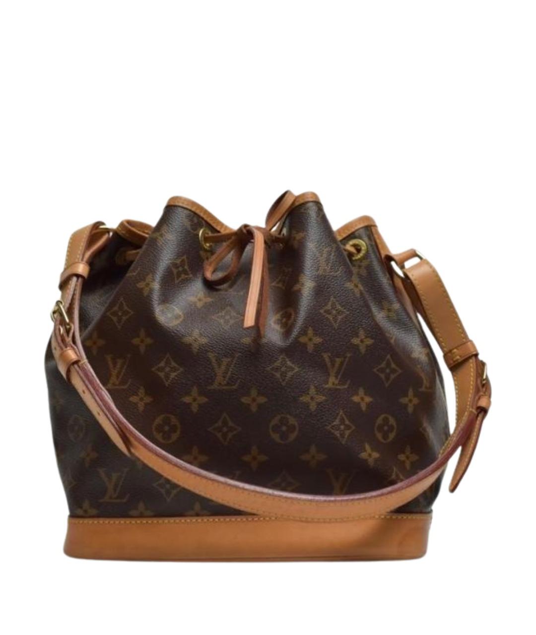 LOUIS VUITTON Коричневая кожаная сумка через плечо, фото 1