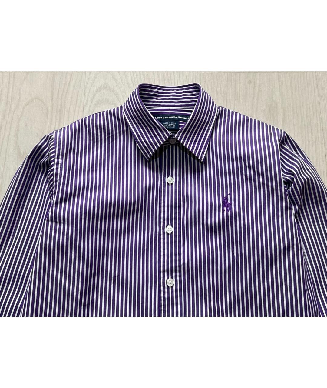 RALPH LAUREN Фиолетовая хлопковая рубашка, фото 3