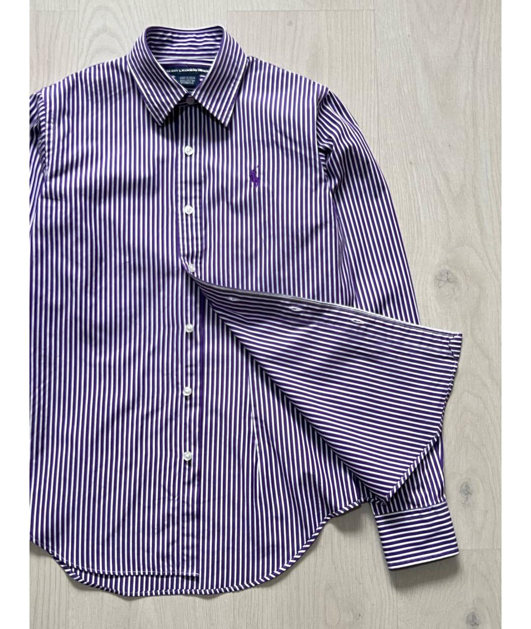 RALPH LAUREN Фиолетовая хлопковая рубашка, фото 4