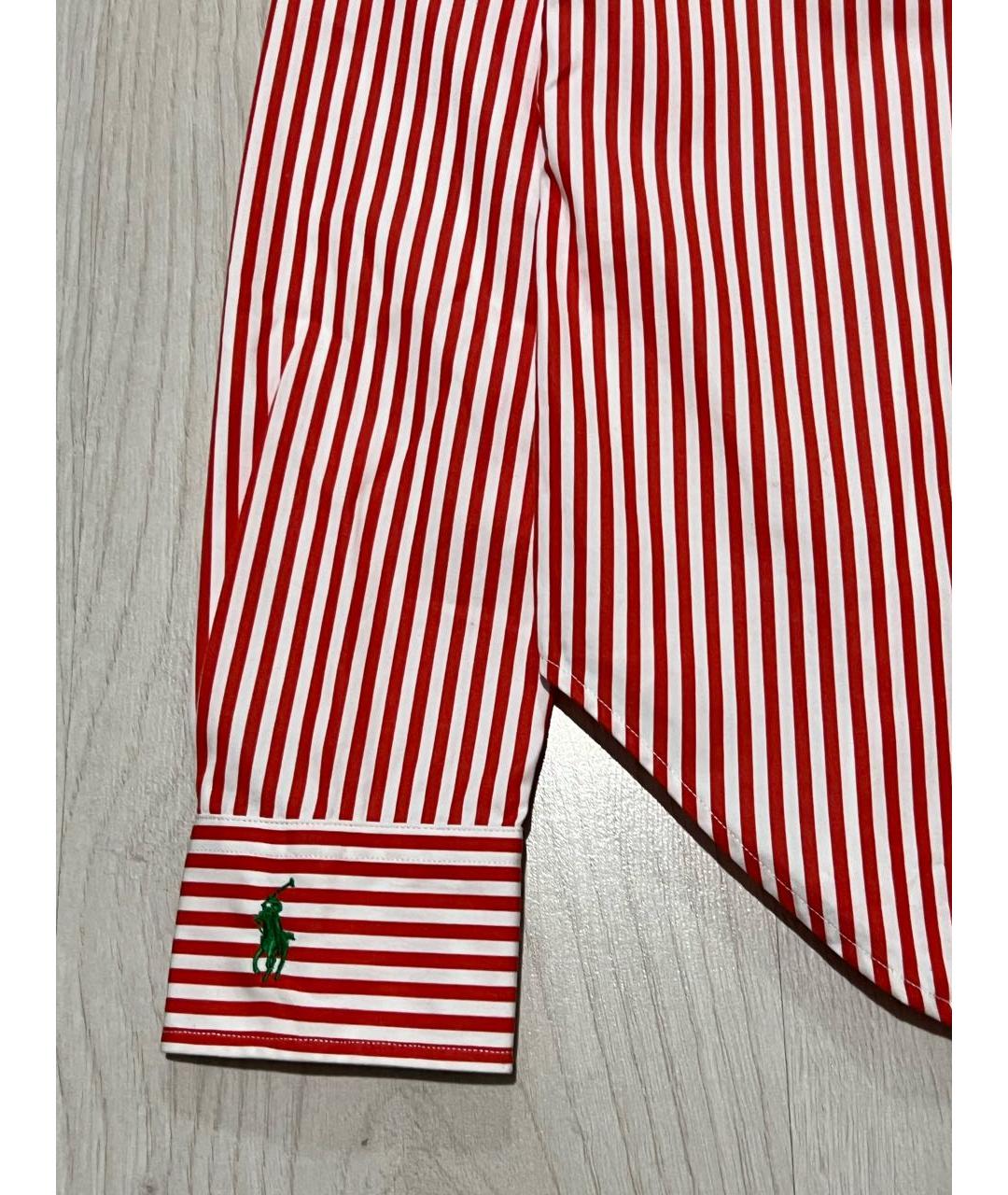 RALPH LAUREN Красная хлопковая рубашка, фото 6