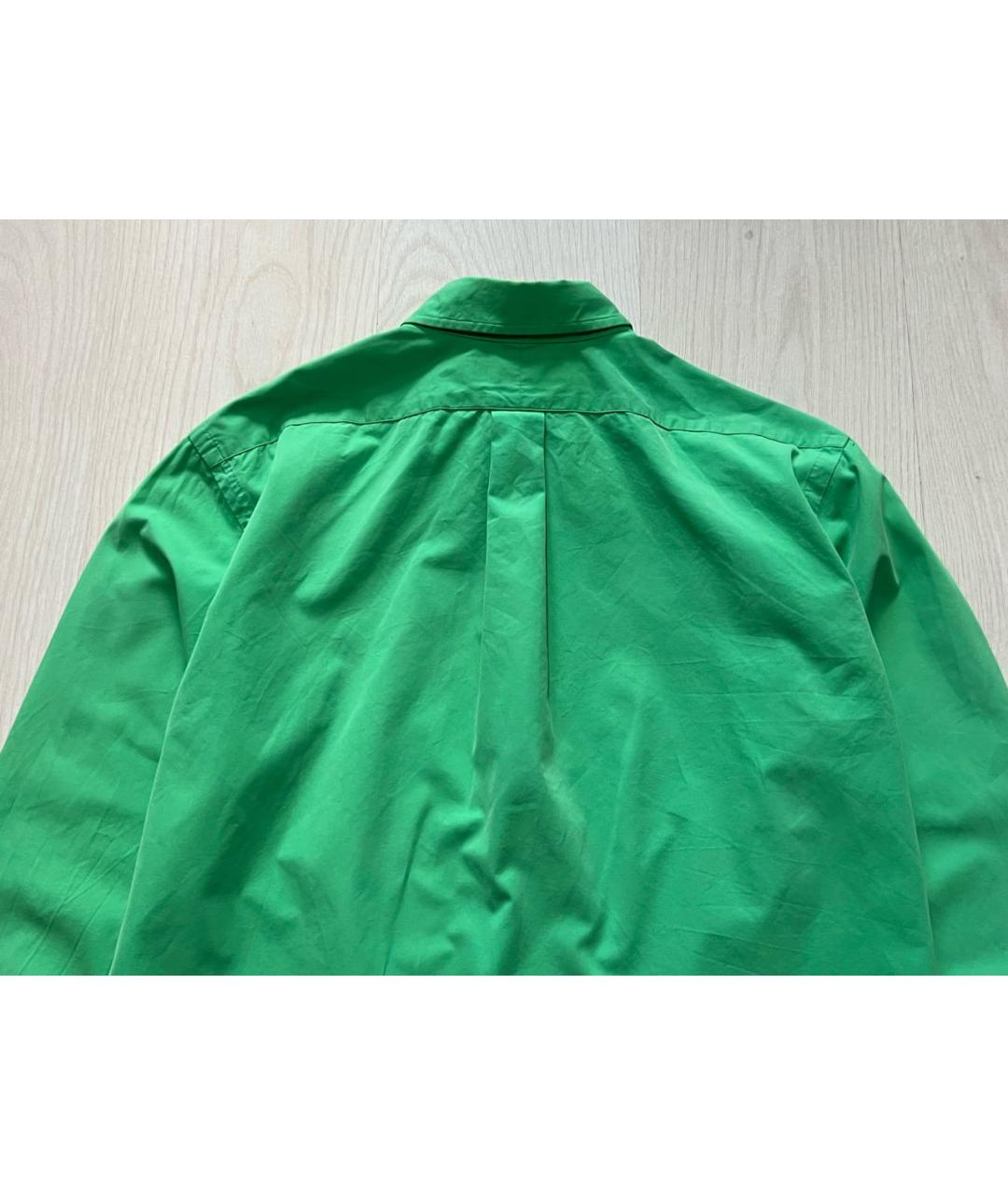 RALPH LAUREN Зеленая хлопковая кэжуал рубашка, фото 6