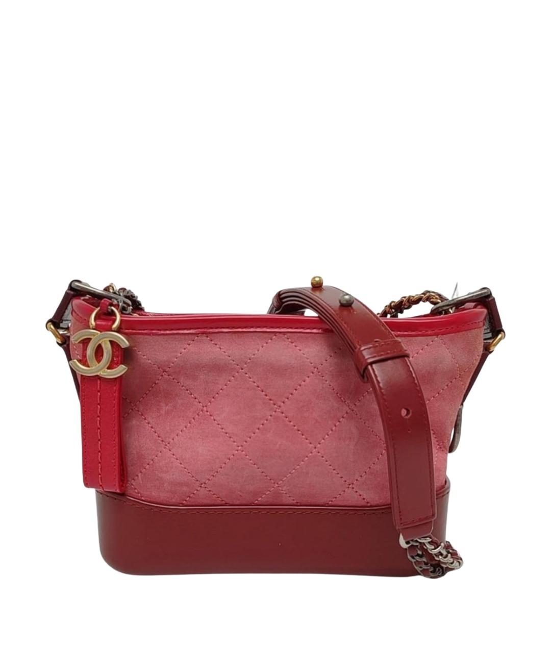 CHANEL Красная кожаная сумка через плечо, фото 1