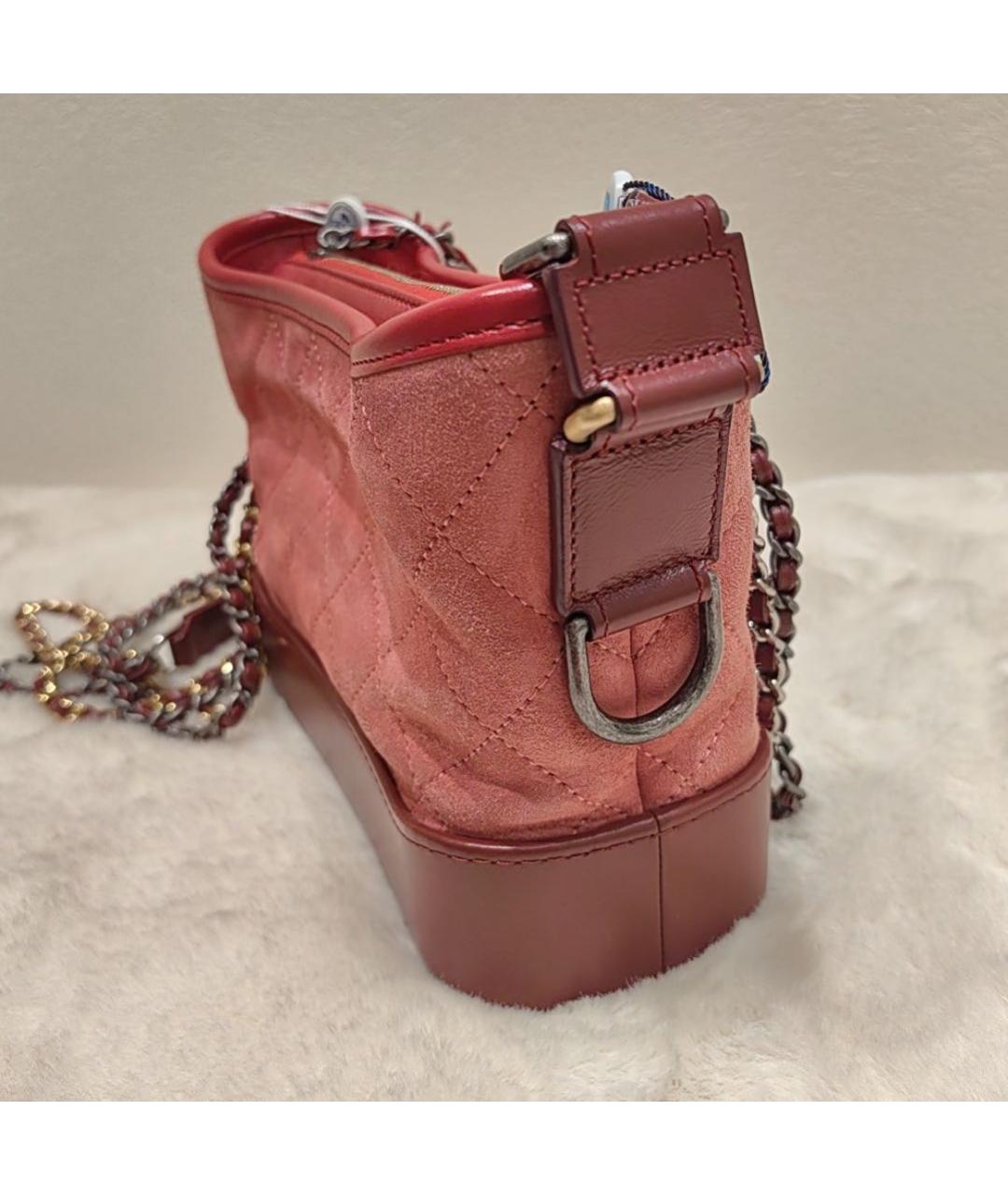 CHANEL Красная кожаная сумка через плечо, фото 4