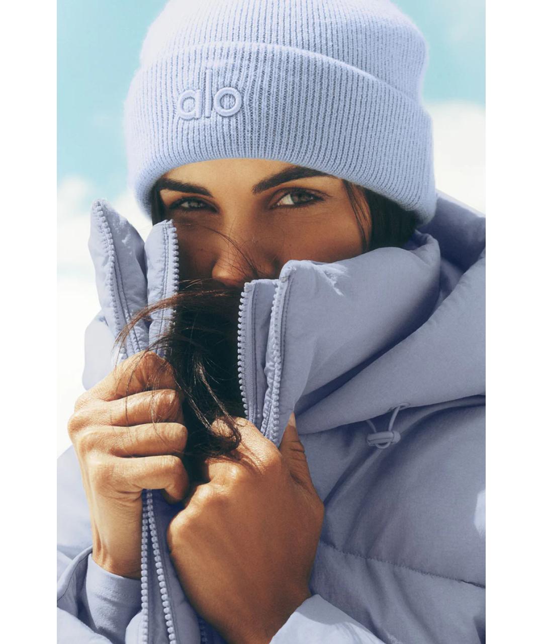 ALO YOGA Голубая шапка, фото 2