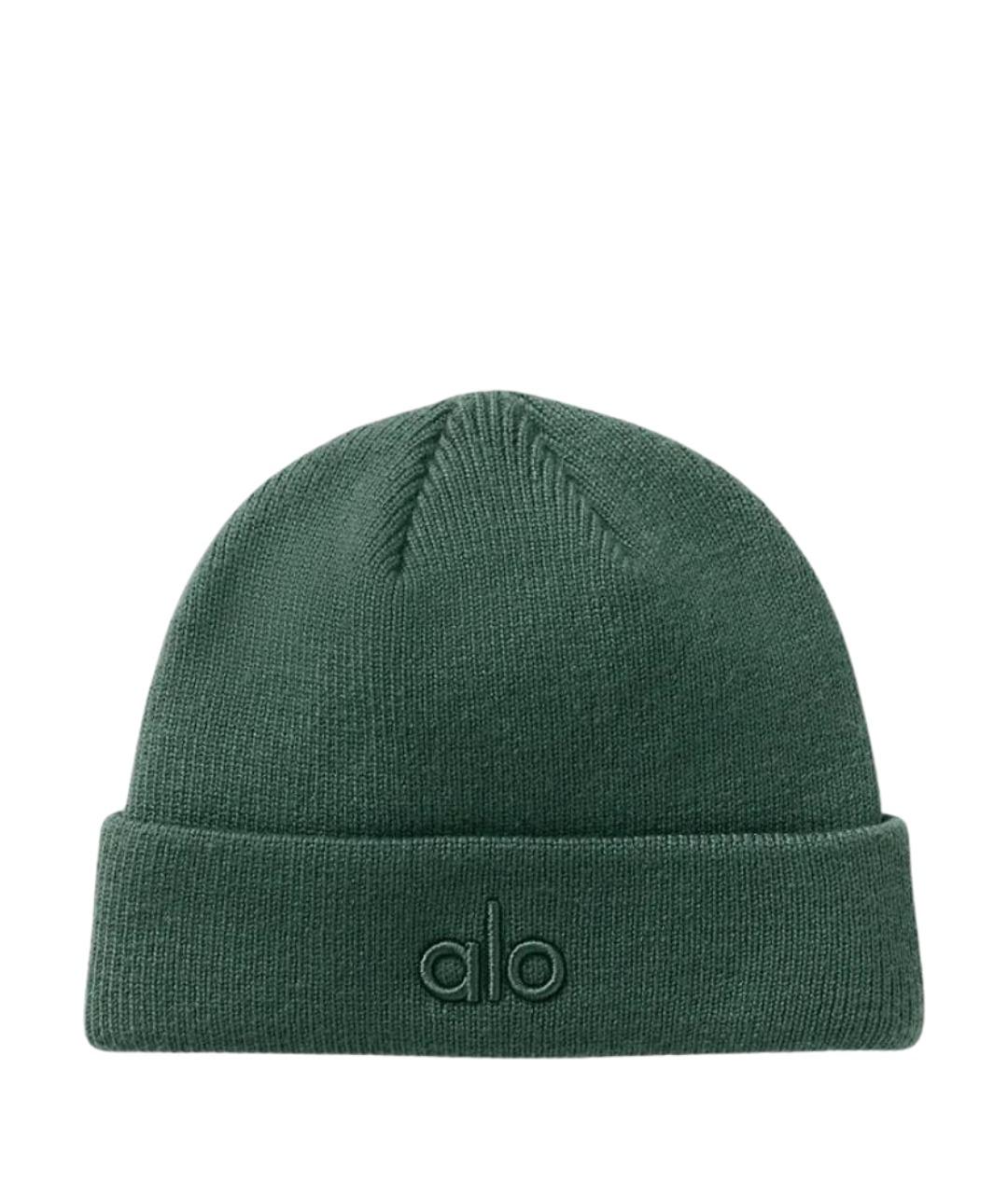 ALO YOGA Зеленая шапка, фото 1