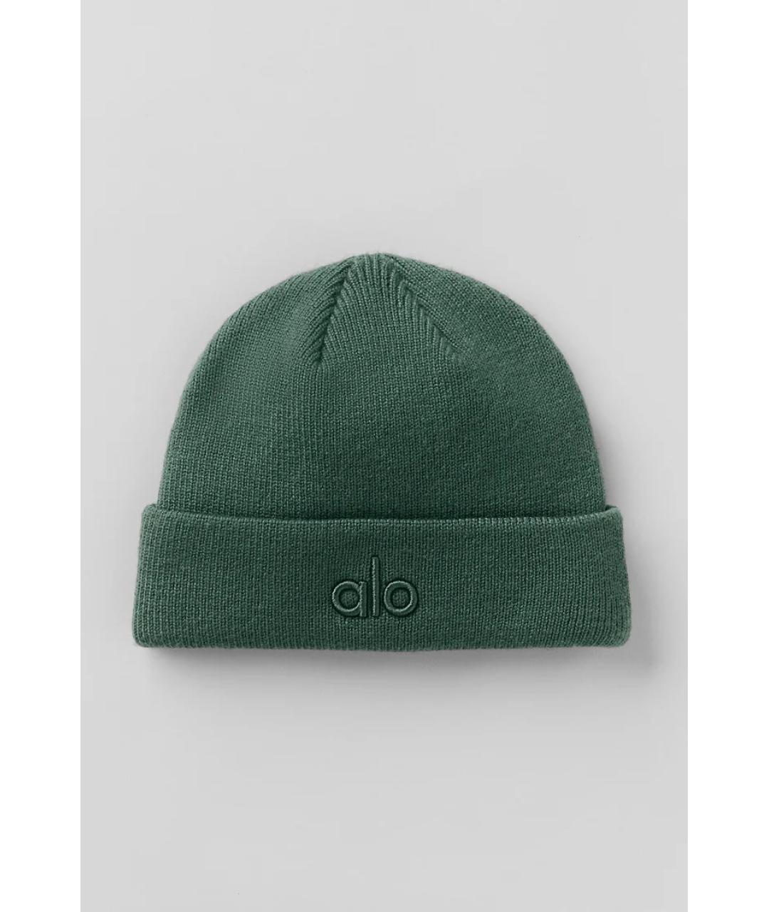 ALO YOGA Зеленая шапка, фото 3