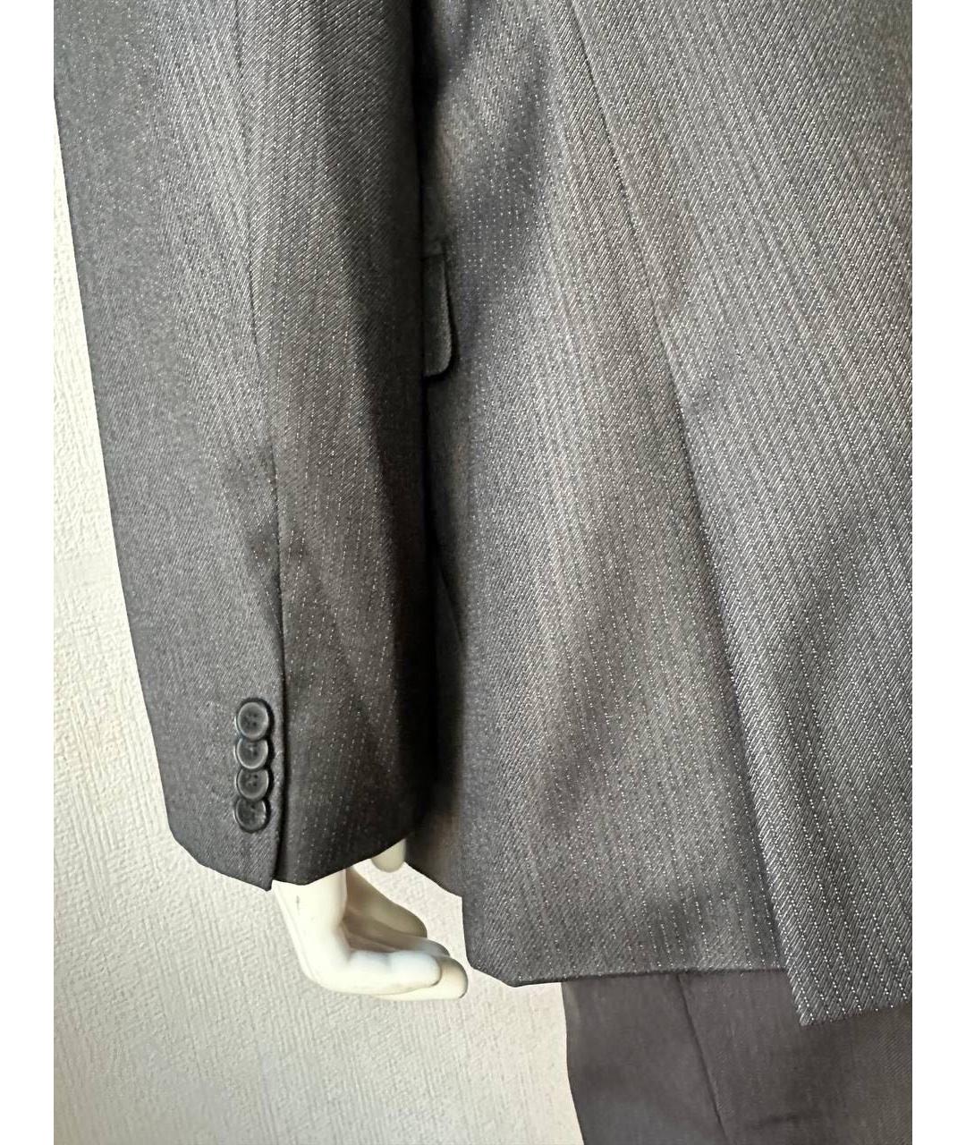 HUGO BOSS Серый шерстяной пиджак, фото 6