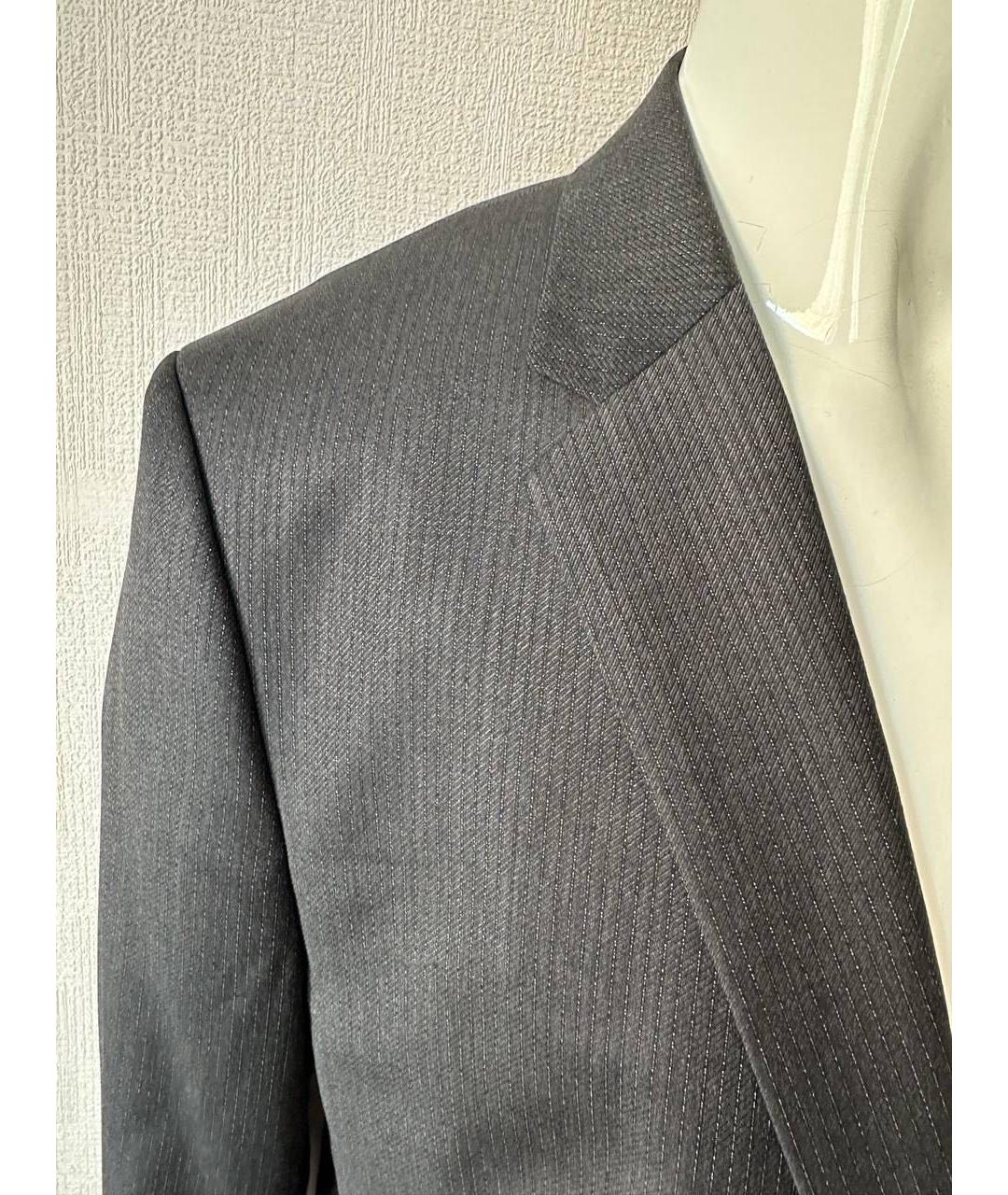 HUGO BOSS Серый шерстяной пиджак, фото 5