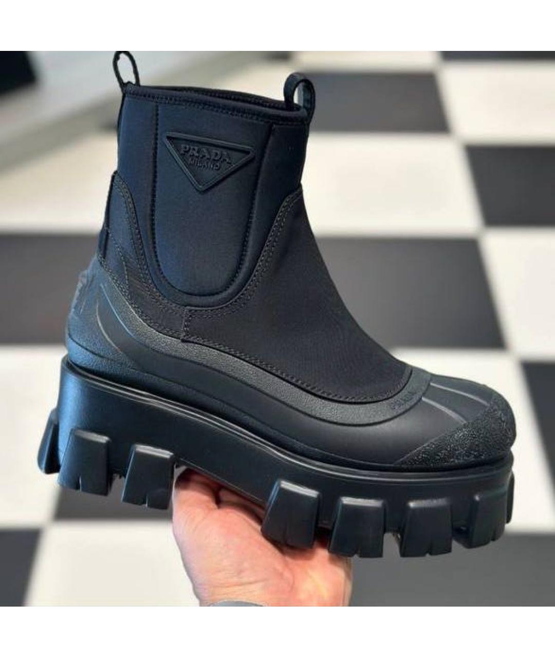 PRADA Черные ботинки, фото 2