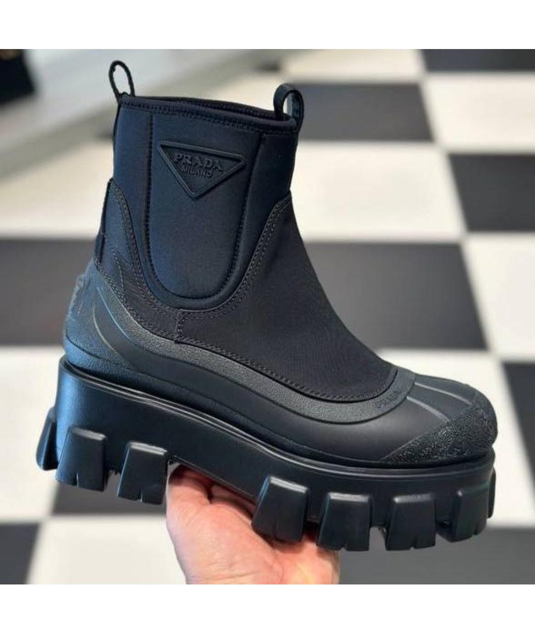 PRADA Черные ботинки, фото 3