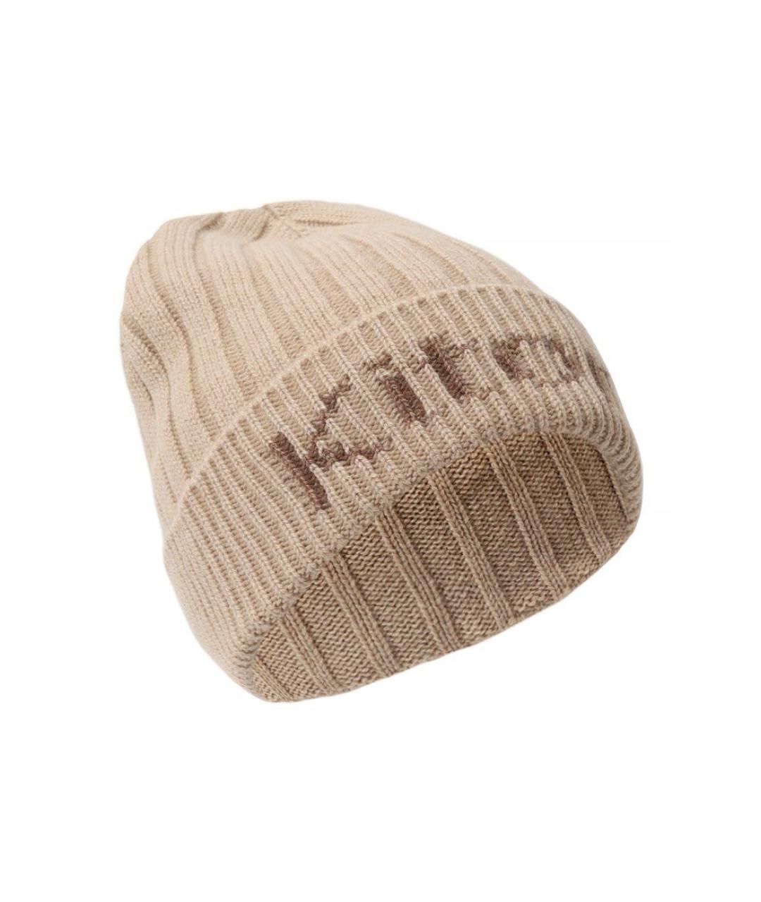 KITON Бежевая кашемировая шапка, фото 3