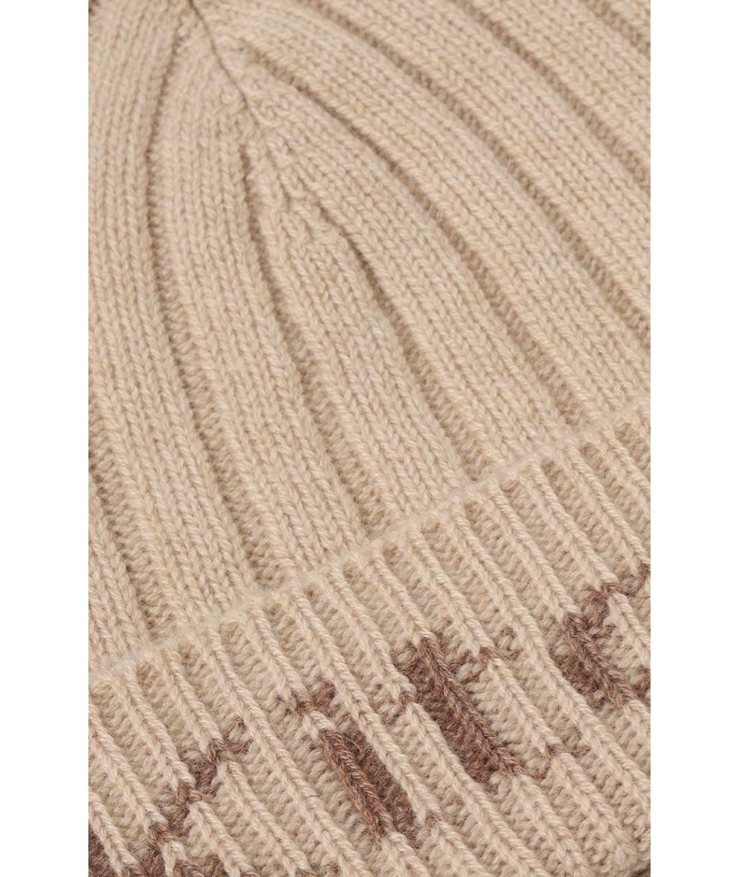 KITON Бежевая кашемировая шапка, фото 4