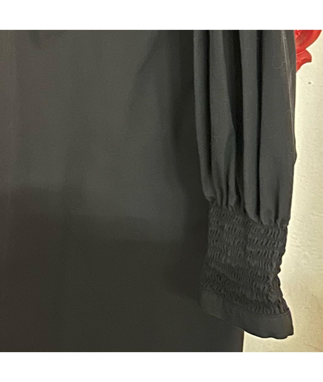 DRIES VAN NOTEN Черное хлопковое повседневное платье, фото 6