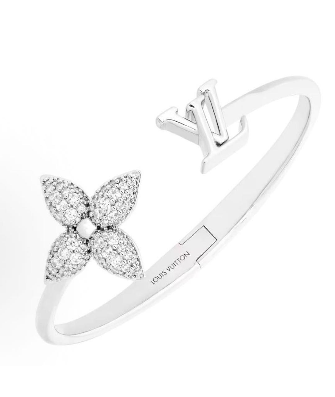 LOUIS VUITTON Серебрянный металлический браслет, фото 4