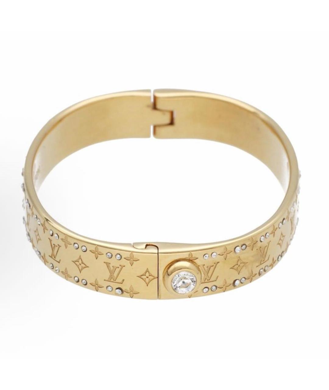 LOUIS VUITTON Золотой металлический браслет, фото 2