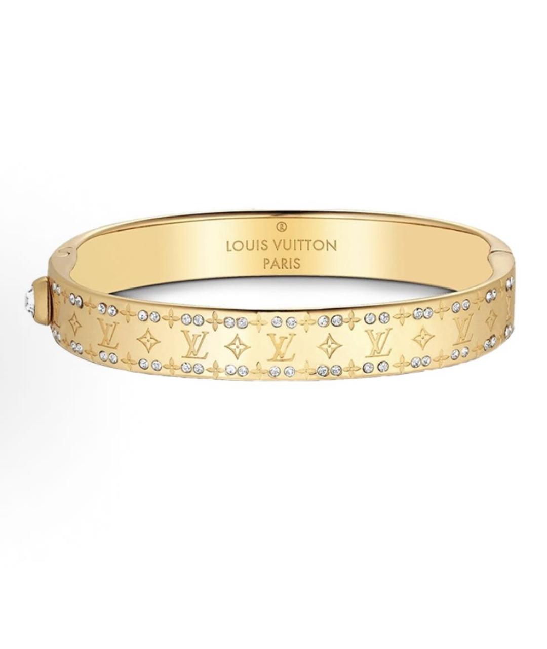 LOUIS VUITTON Золотой металлический браслет, фото 4