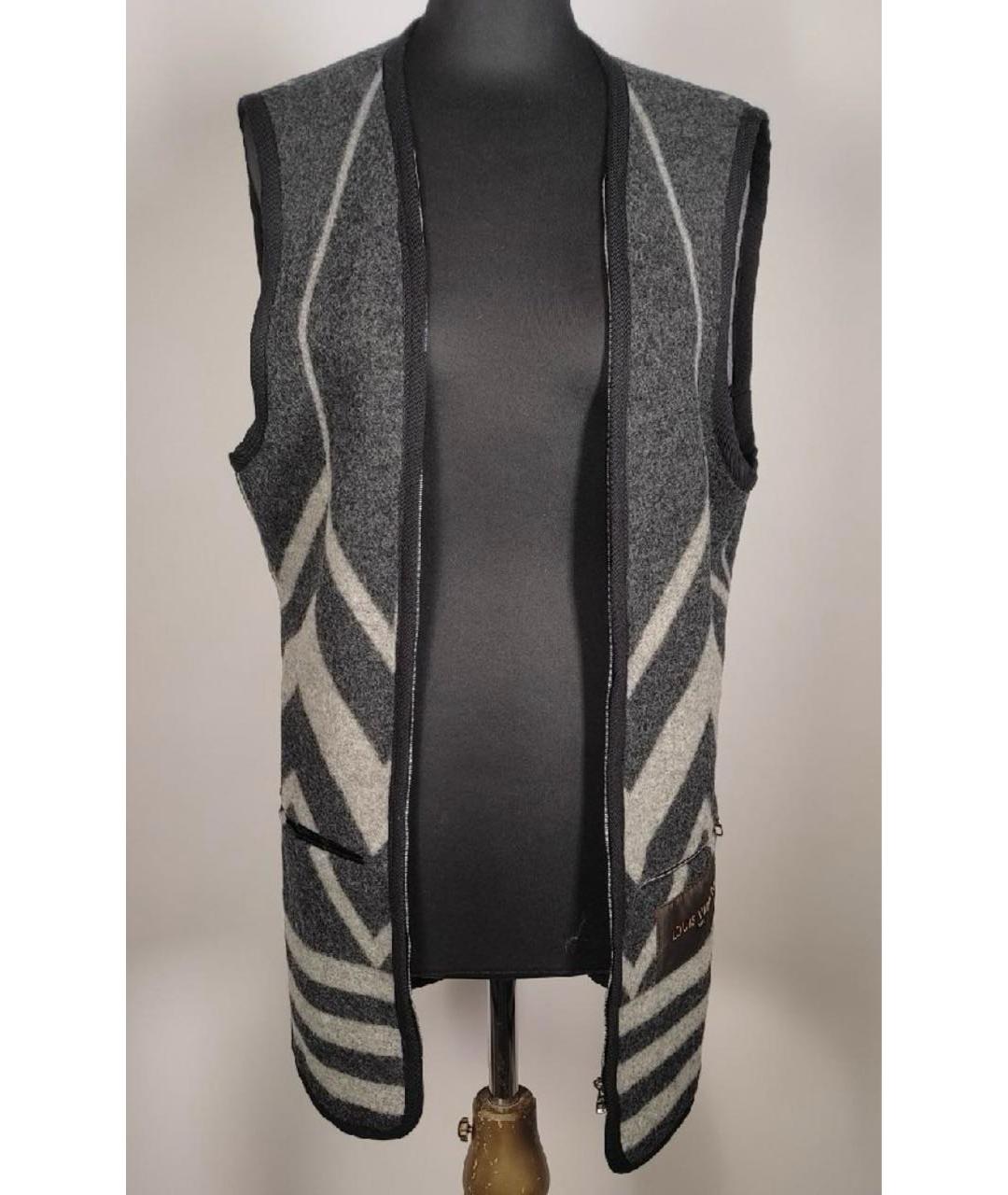 LOUIS VUITTON Черное шерстяное пальто, фото 4