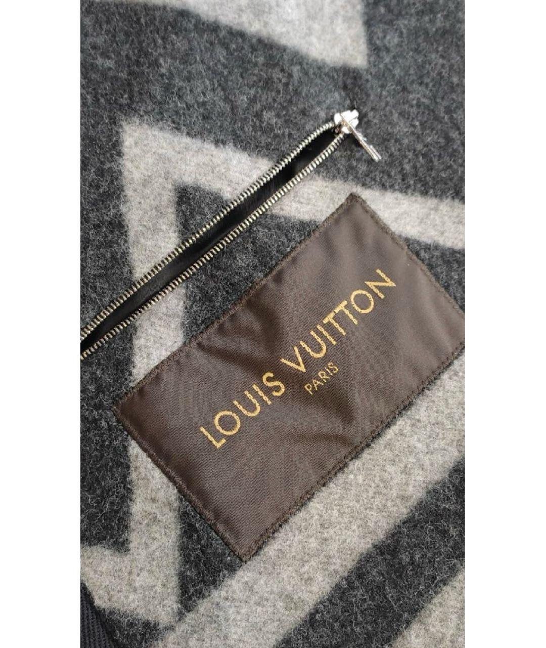 LOUIS VUITTON Черное шерстяное пальто, фото 5