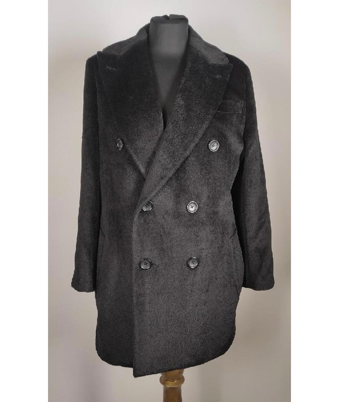 LOUIS VUITTON Черное шерстяное пальто, фото 8