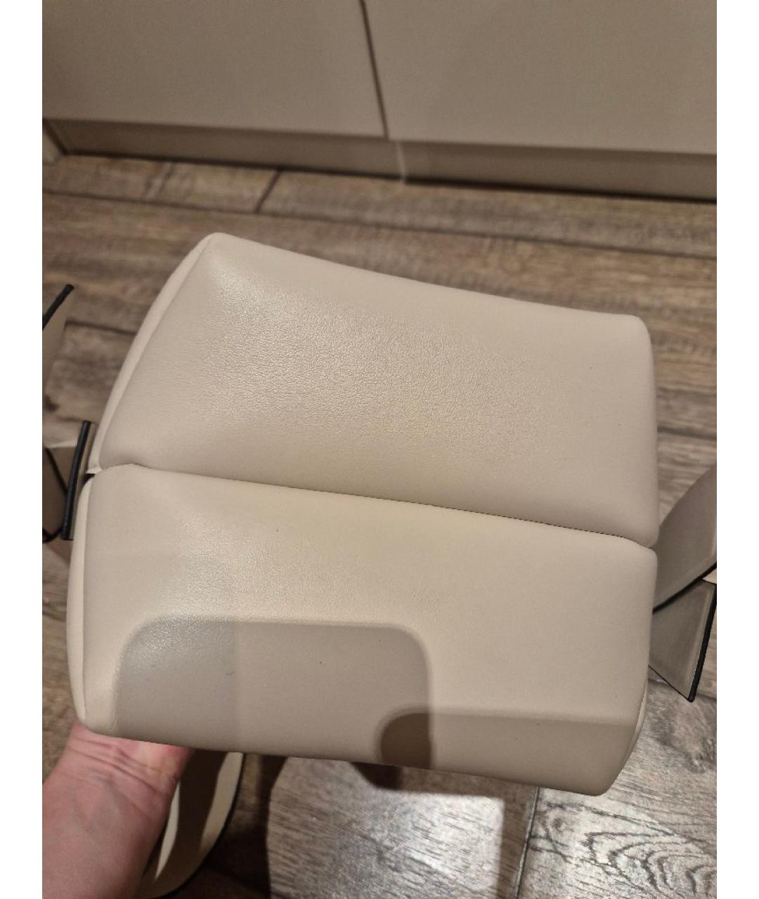 ACNE STUDIOS Бежевая кожаная сумка через плечо, фото 8