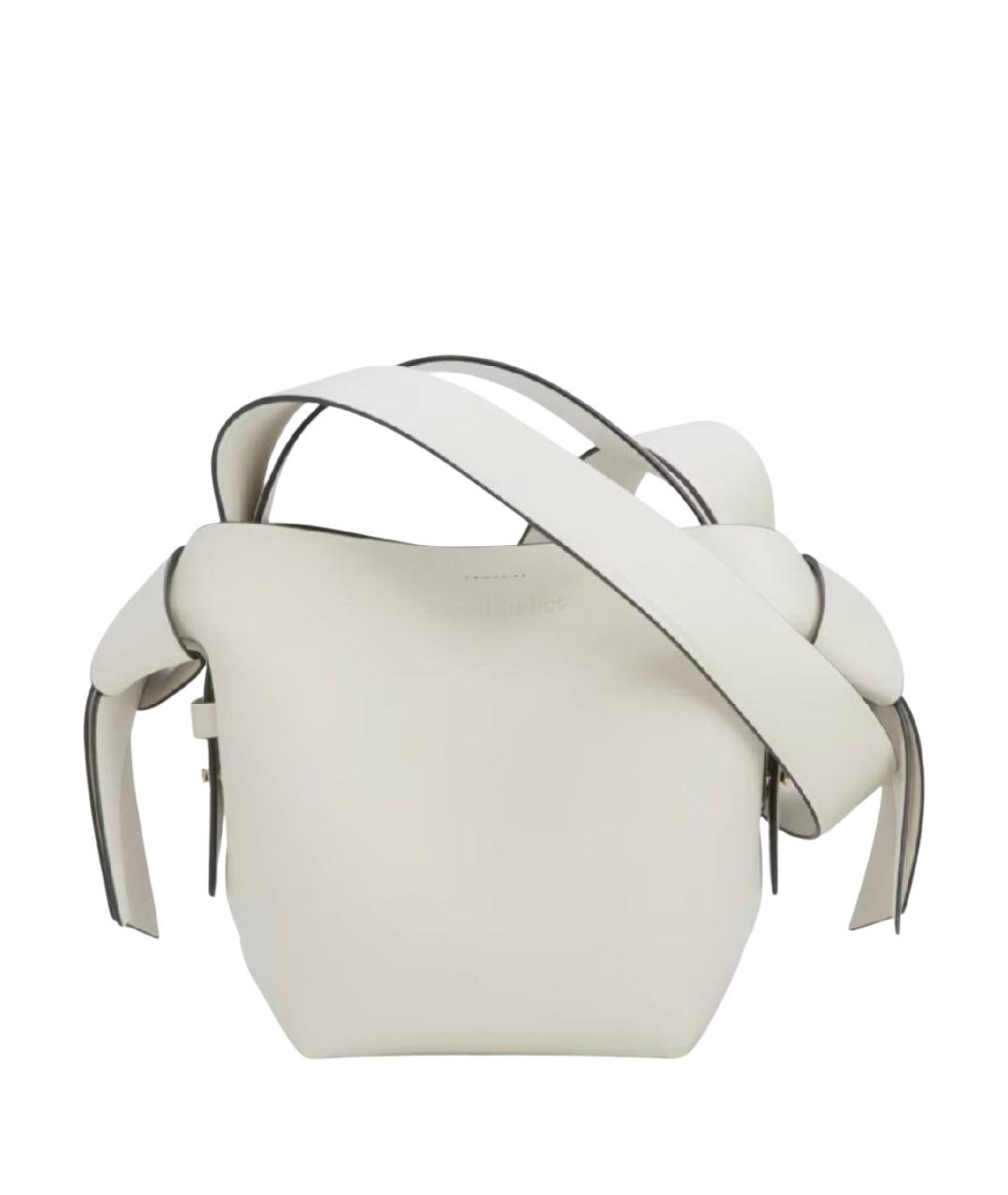 ACNE STUDIOS Бежевая кожаная сумка через плечо, фото 1