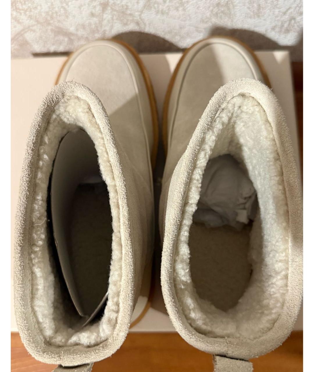 12 STOREEZ Бежевые замшевые ботинки, фото 3