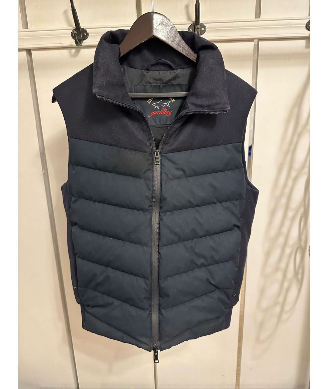 PAUL & SHARK Темно-синий полиэстеровый жилет, фото 6