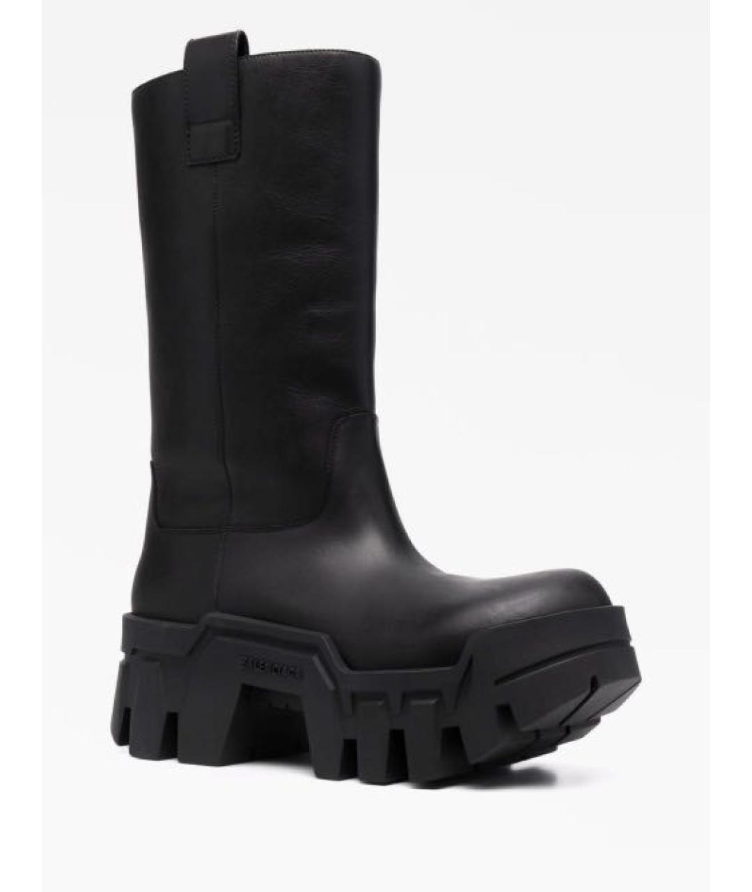 BALENCIAGA Коричневые кожаные высокие ботинки, фото 3