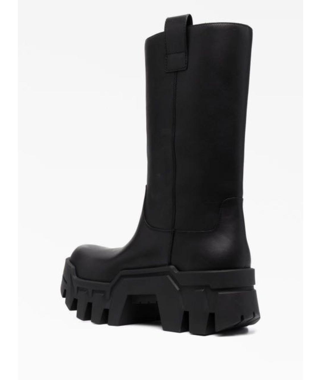 BALENCIAGA Коричневые кожаные высокие ботинки, фото 4