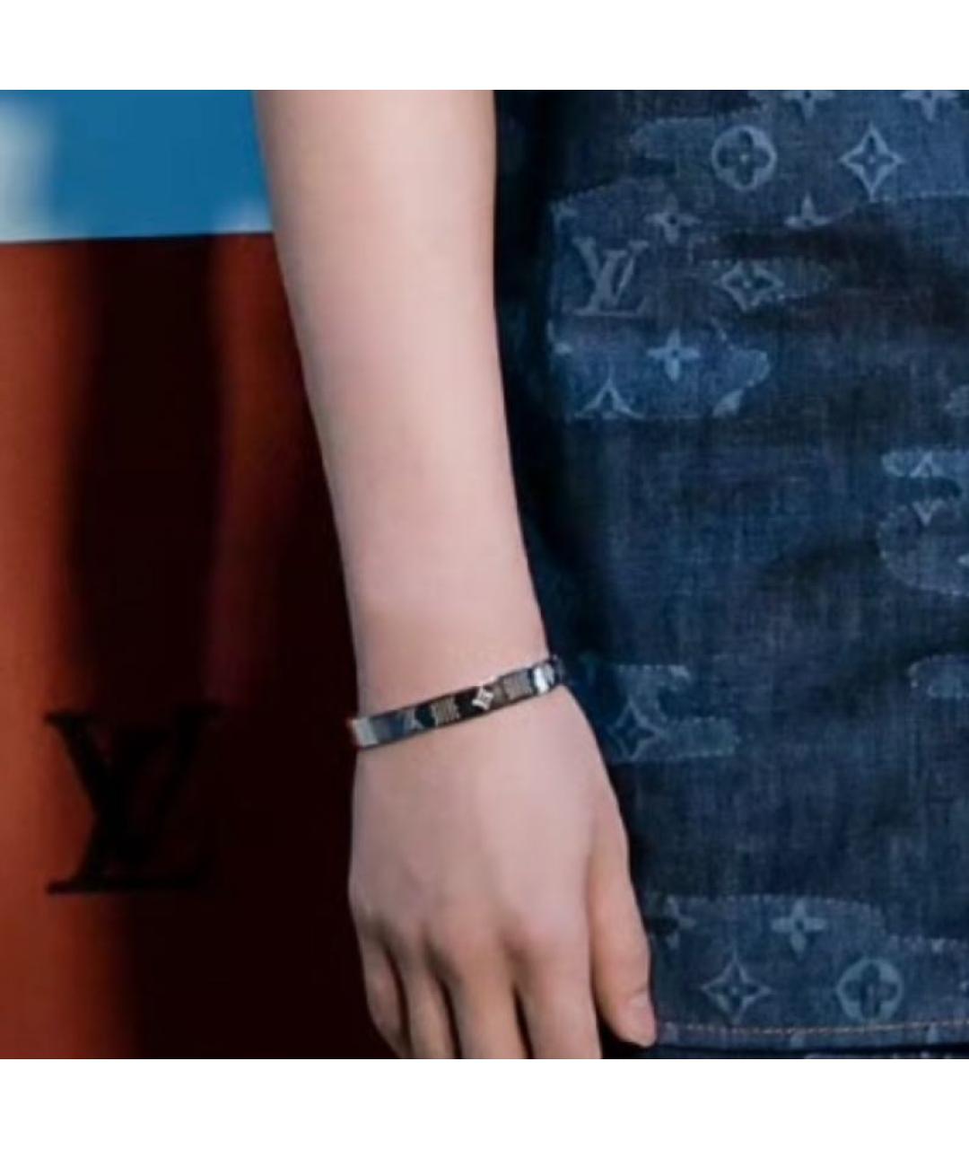 LOUIS VUITTON Серебрянный металлический браслет, фото 2