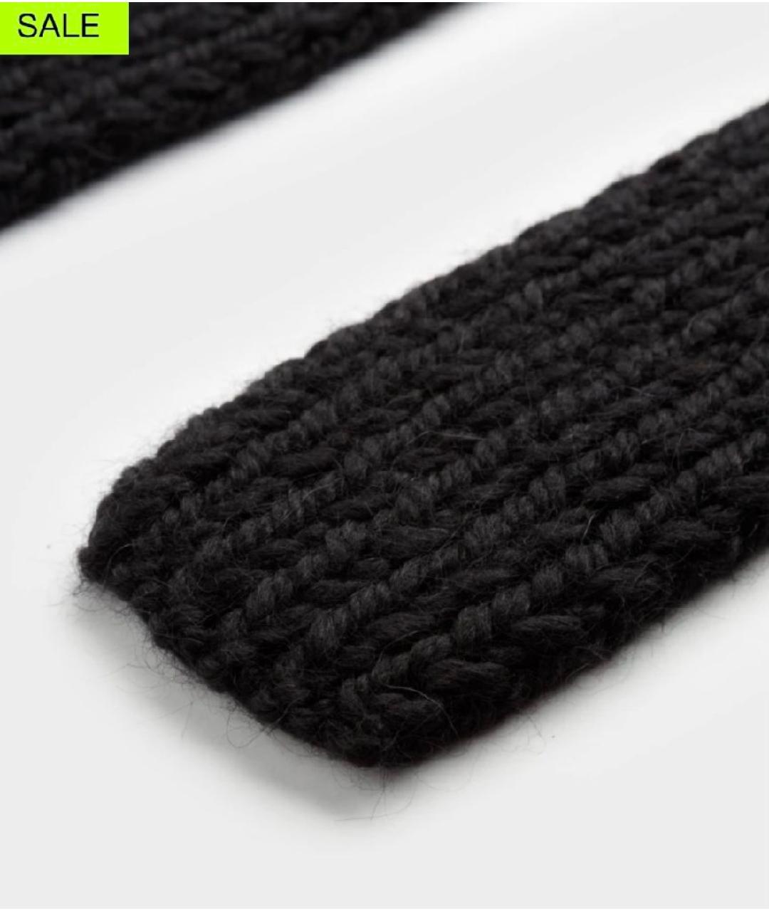 DRIES VAN NOTEN Черная шерстяная шапка, фото 3