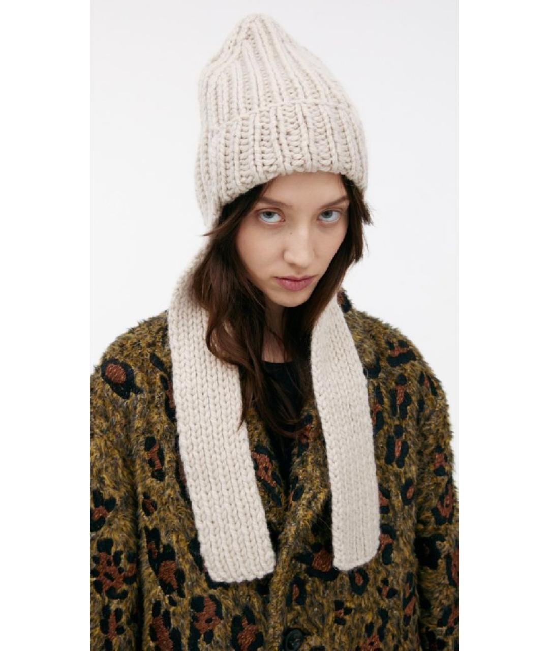 DRIES VAN NOTEN Черная шерстяная шапка, фото 4