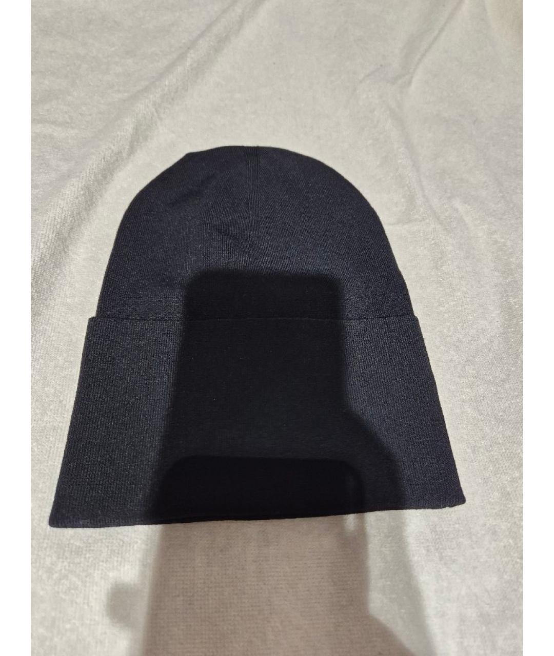 JIL SANDER Черная шапка, фото 3