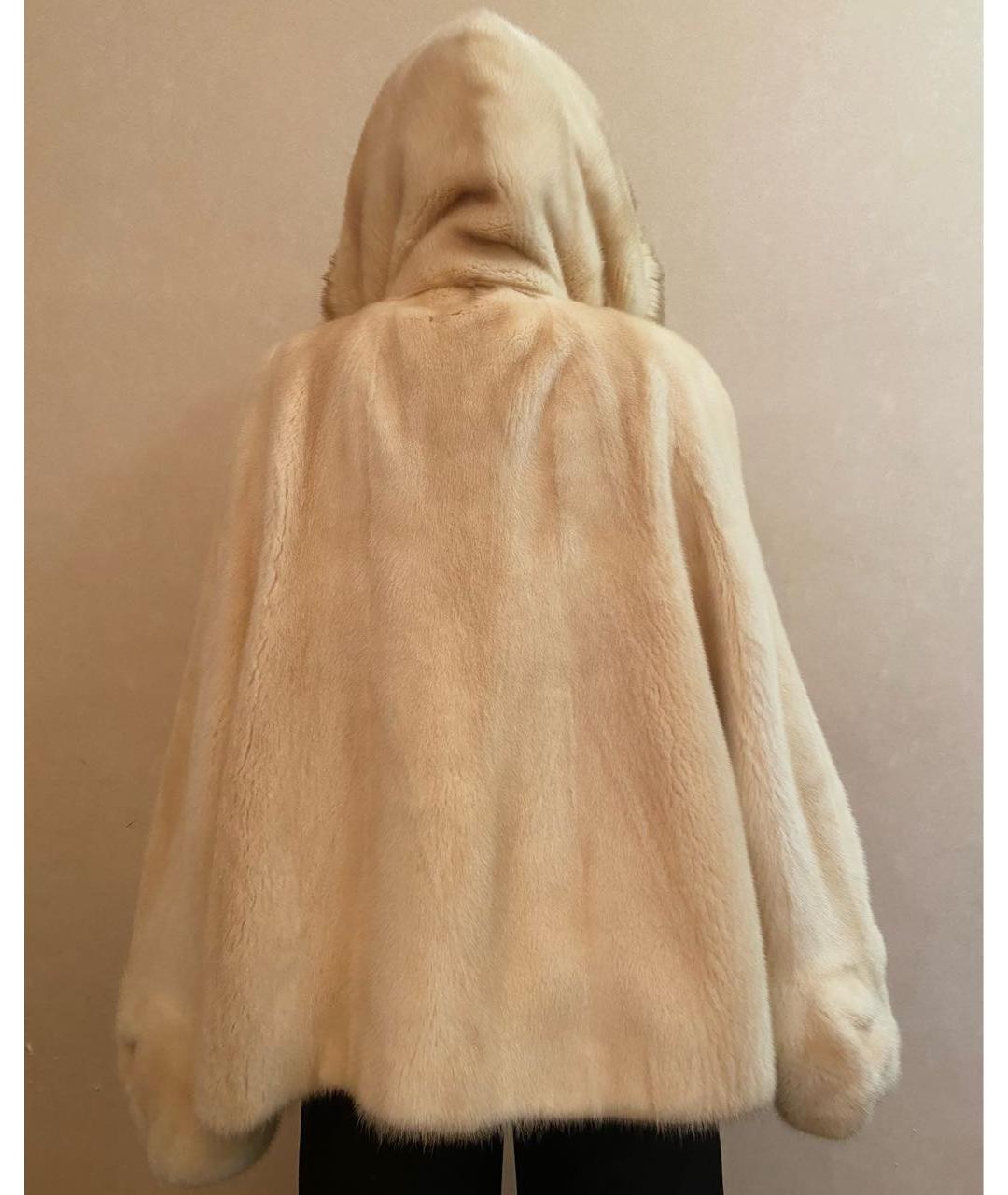 BRASCHI Бежевая меховая шуба, фото 2