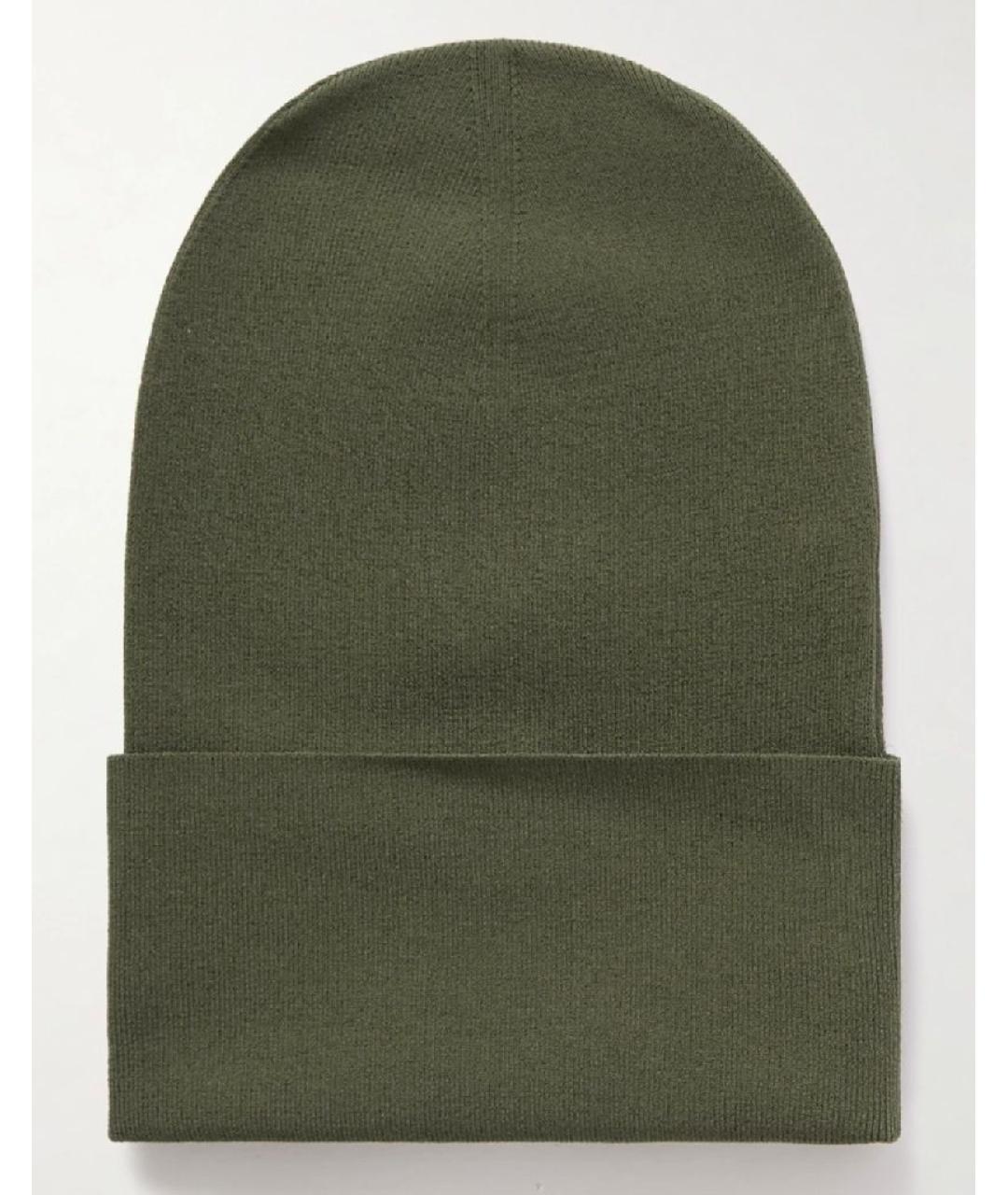 JIL SANDER Зеленая шапка, фото 2