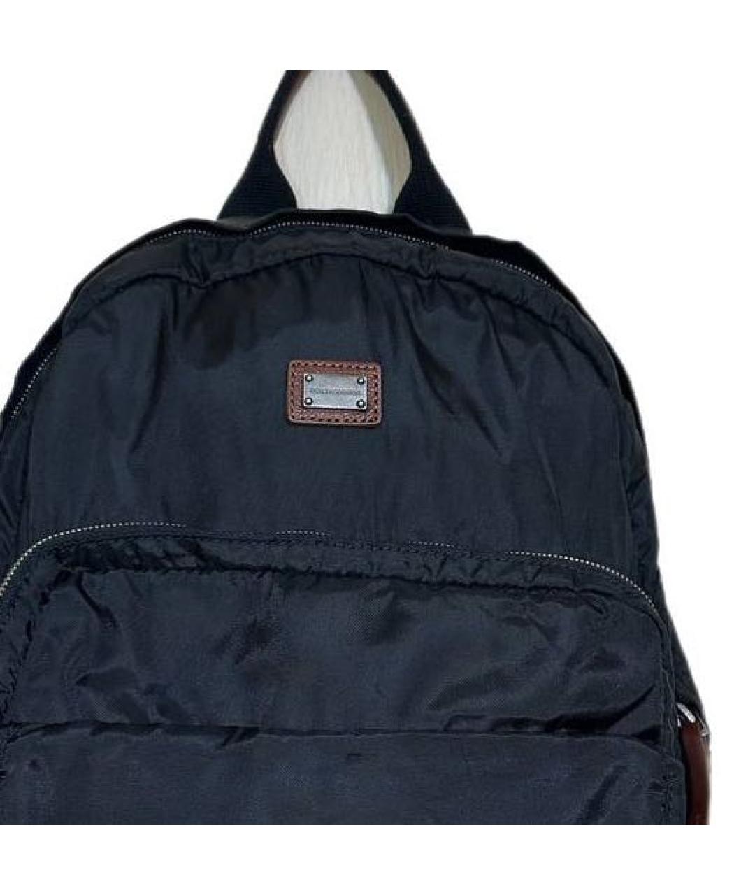 DOLCE&GABBANA Темно-синий рюкзак, фото 4