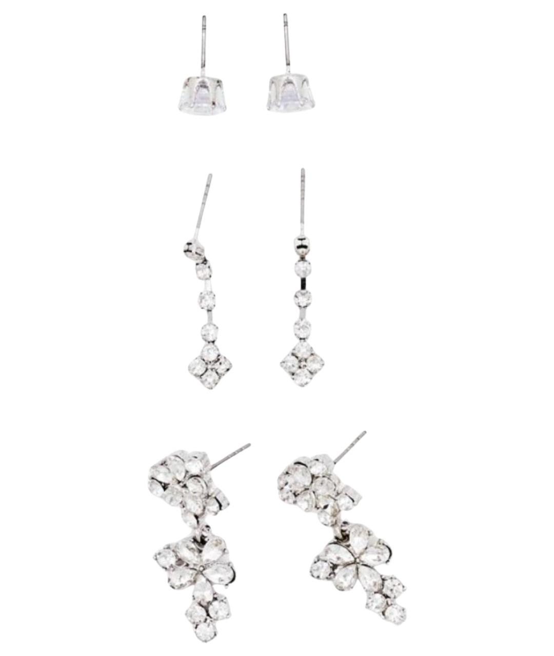 BADGLEY MISCHKA Серебряные металлические серьги, фото 1