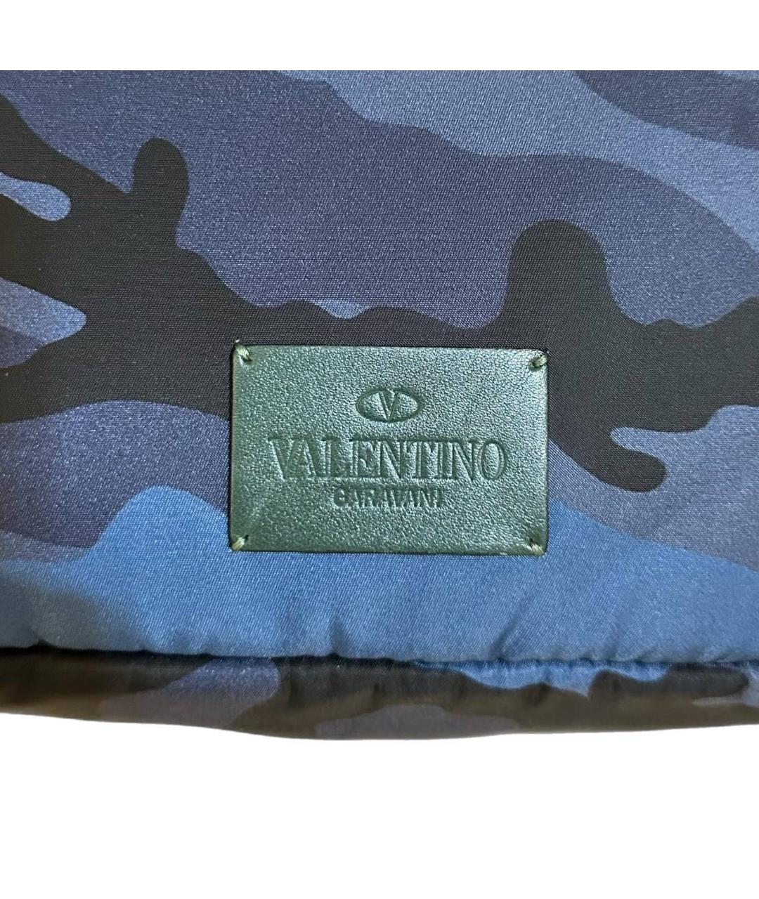 VALENTINO Темно-синий тканевый рюкзак, фото 2