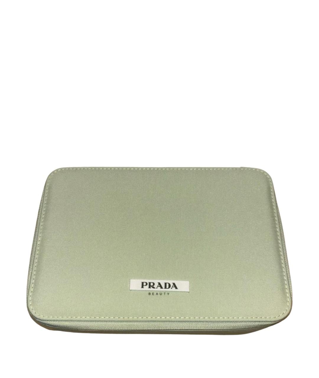 PRADA Зеленая хлопковая косметичка, фото 1
