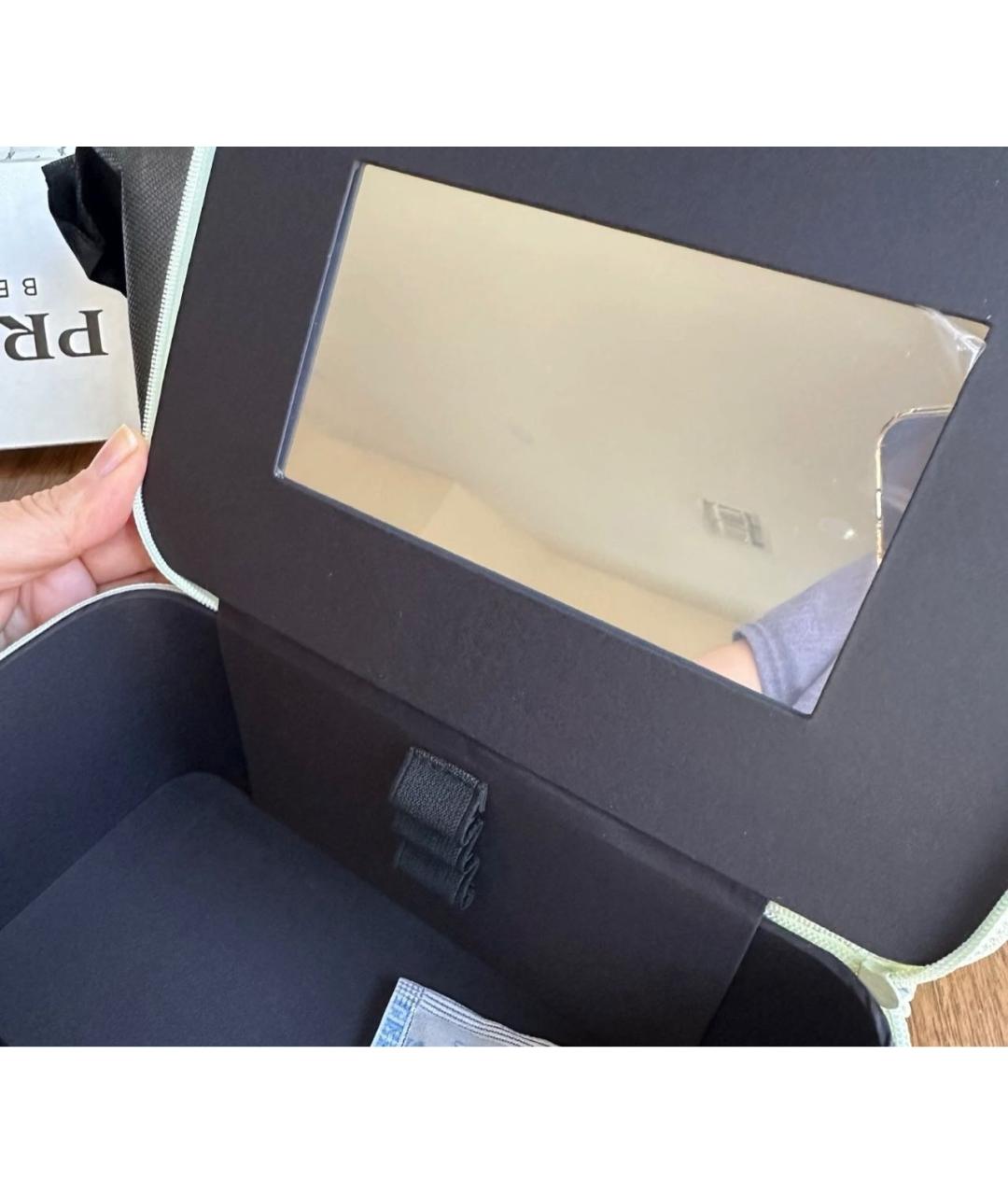 PRADA Зеленая хлопковая косметичка, фото 4