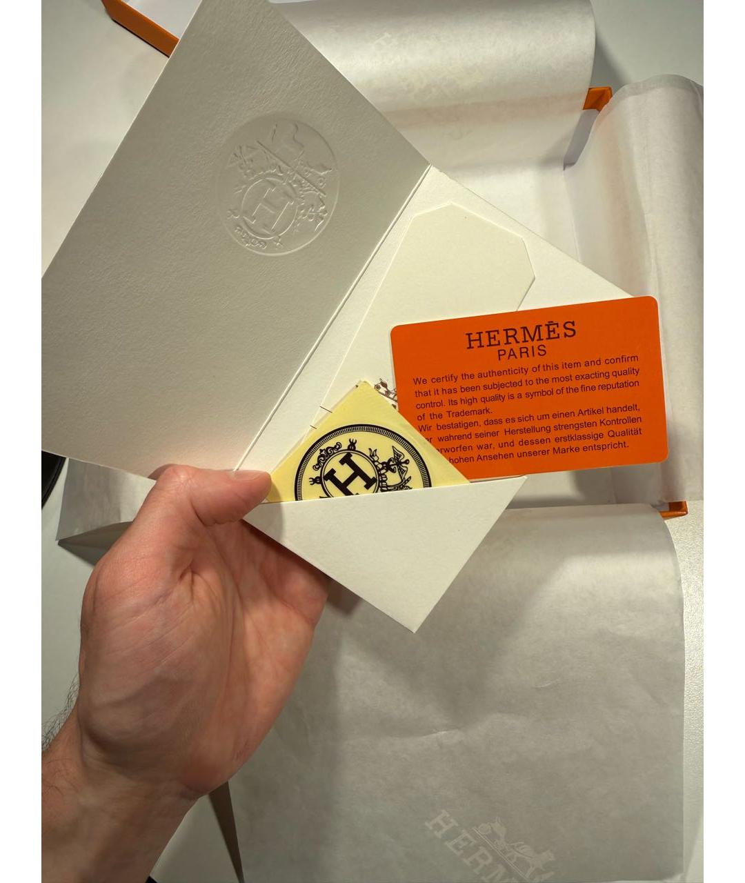 HERMES Черный кожаный ремень, фото 7