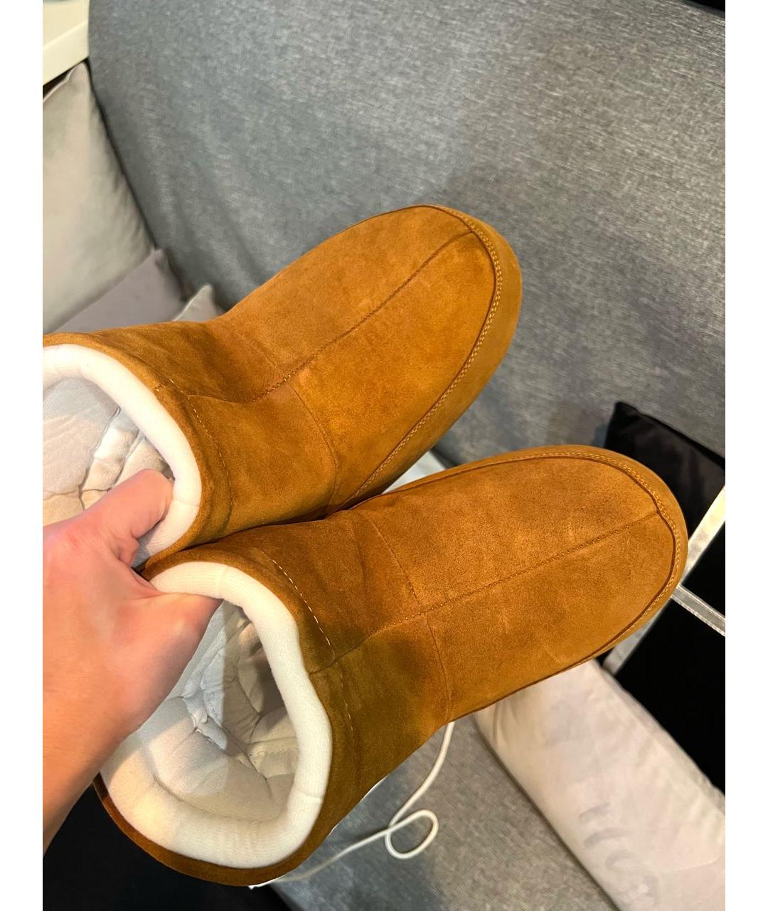 MOON BOOT Коричневые замшевые полусапоги, фото 3