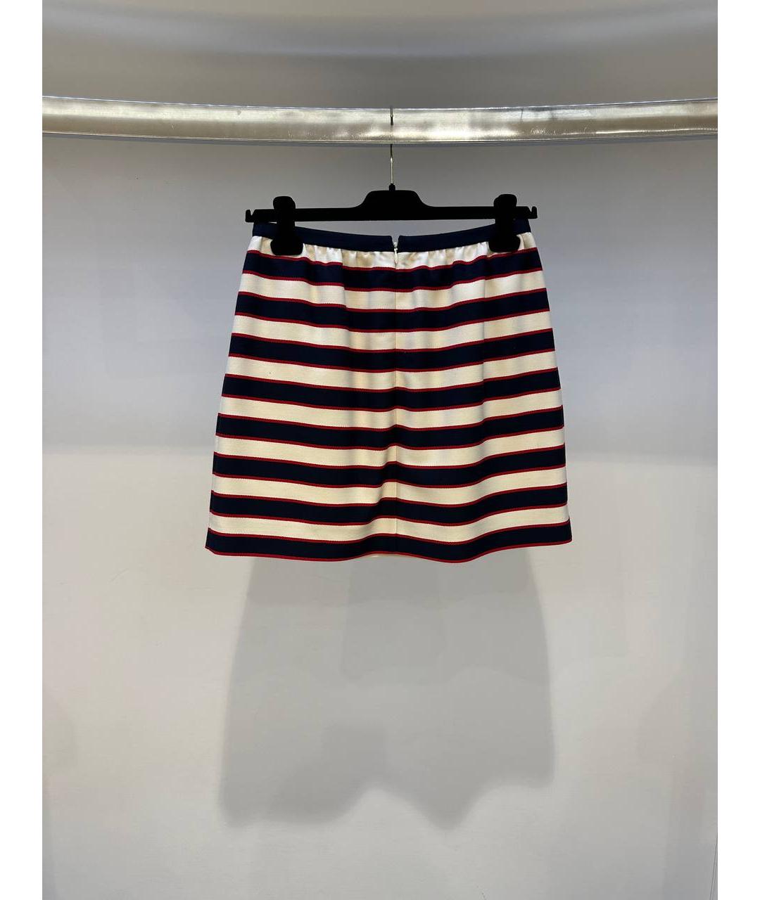 VALENTINO Мульти шерстяная юбка мини, фото 3