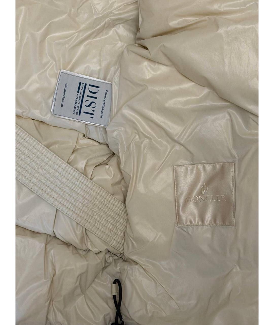 MONCLER Черный полиэстеровый пуховик, фото 5
